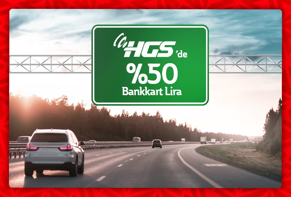 HGS'de %50 Bankkart Lira