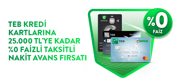 %0 Faizli Taksitli Nakit Avans Fırsatı